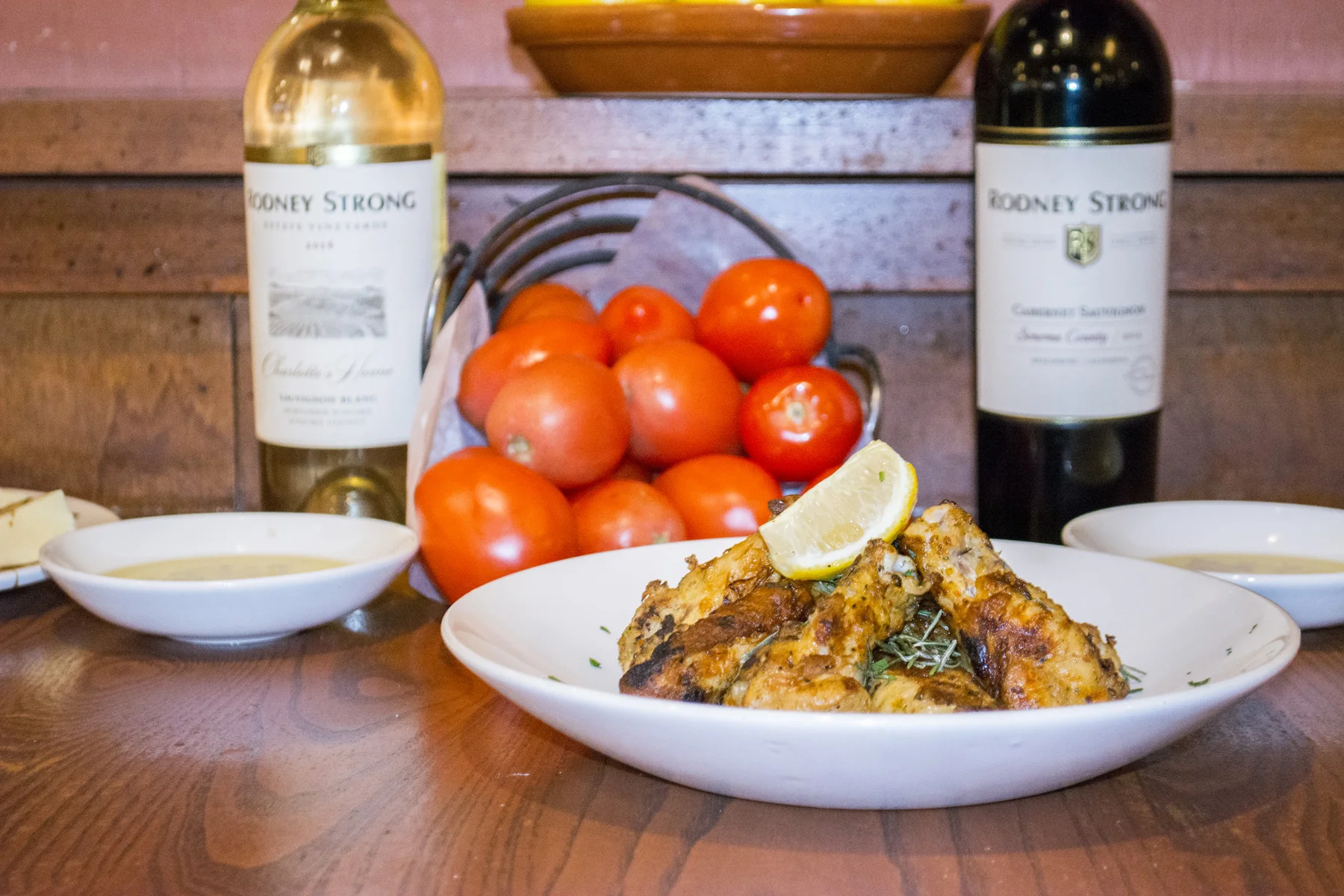  Grilled Tuscan Wings (eight for $10.79) are grilled and marinated in lemon and rosemary.   Long Islander News photos/Connor Beach  