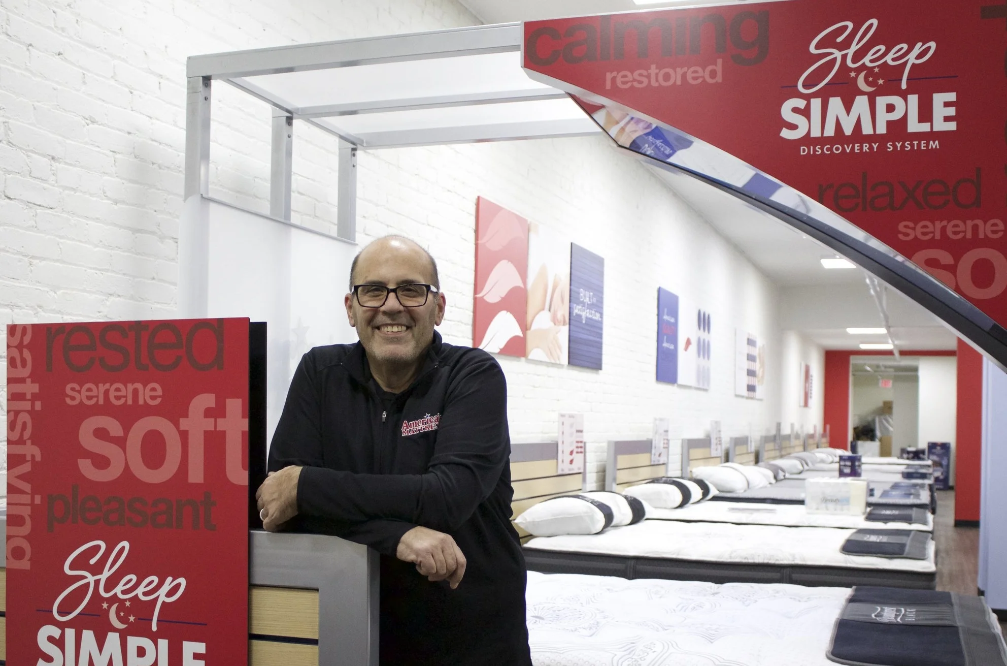 Anthony Rizzo, owner of America’s Mattress, is pioneering the company’s expansion, opening its first Long Island location in Huntington village late last month. Long Islander News photos/Janee Law