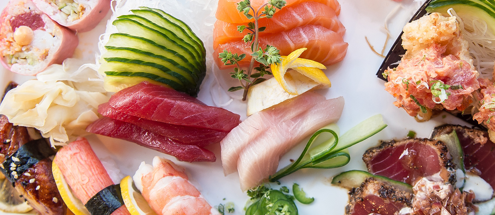   Customers can visit Mill Pond in Centerport on Valentine’s Day for a Sushi and Sashimi Tasting with tuna, salmon, yellowtail, kani and shrimp.     