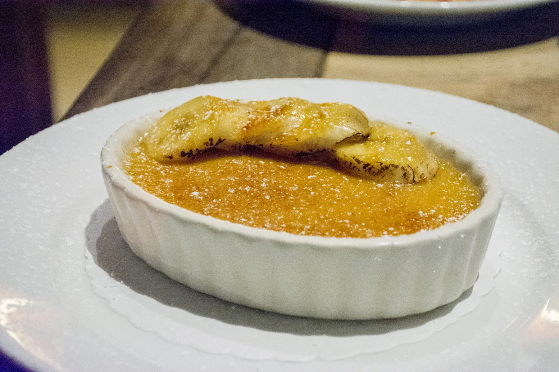 The crisp top of the Crème Brulee gives way to silky custard underneath with hints of vanilla. Long Islander News photos/Barbara Fiore