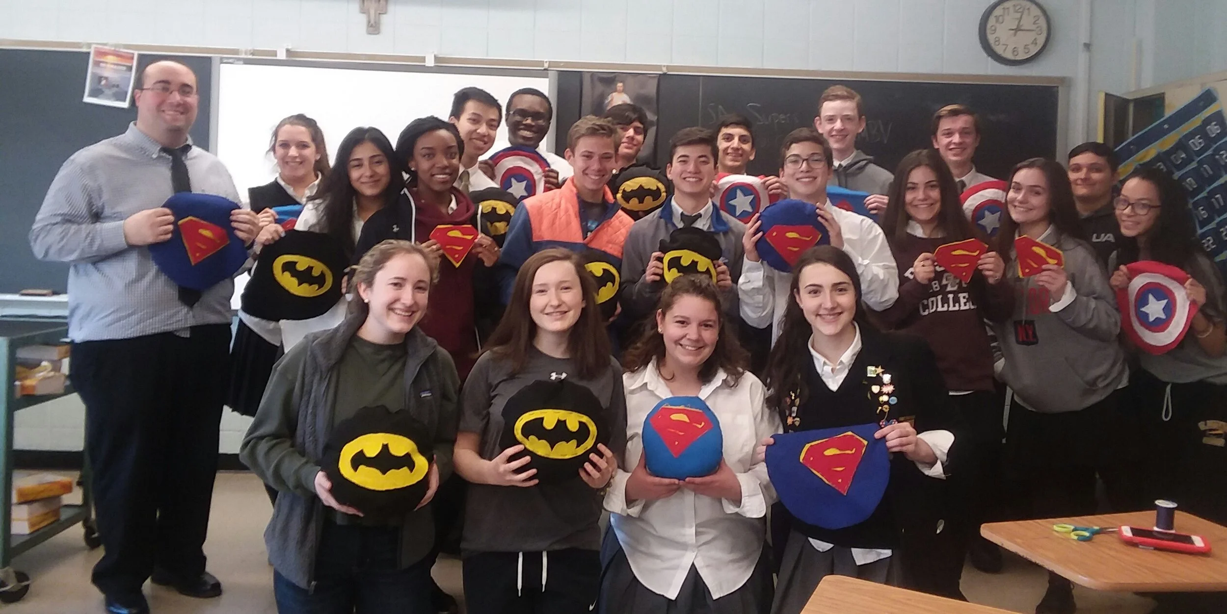 Students Make Super Pillows For Super Generous Cause