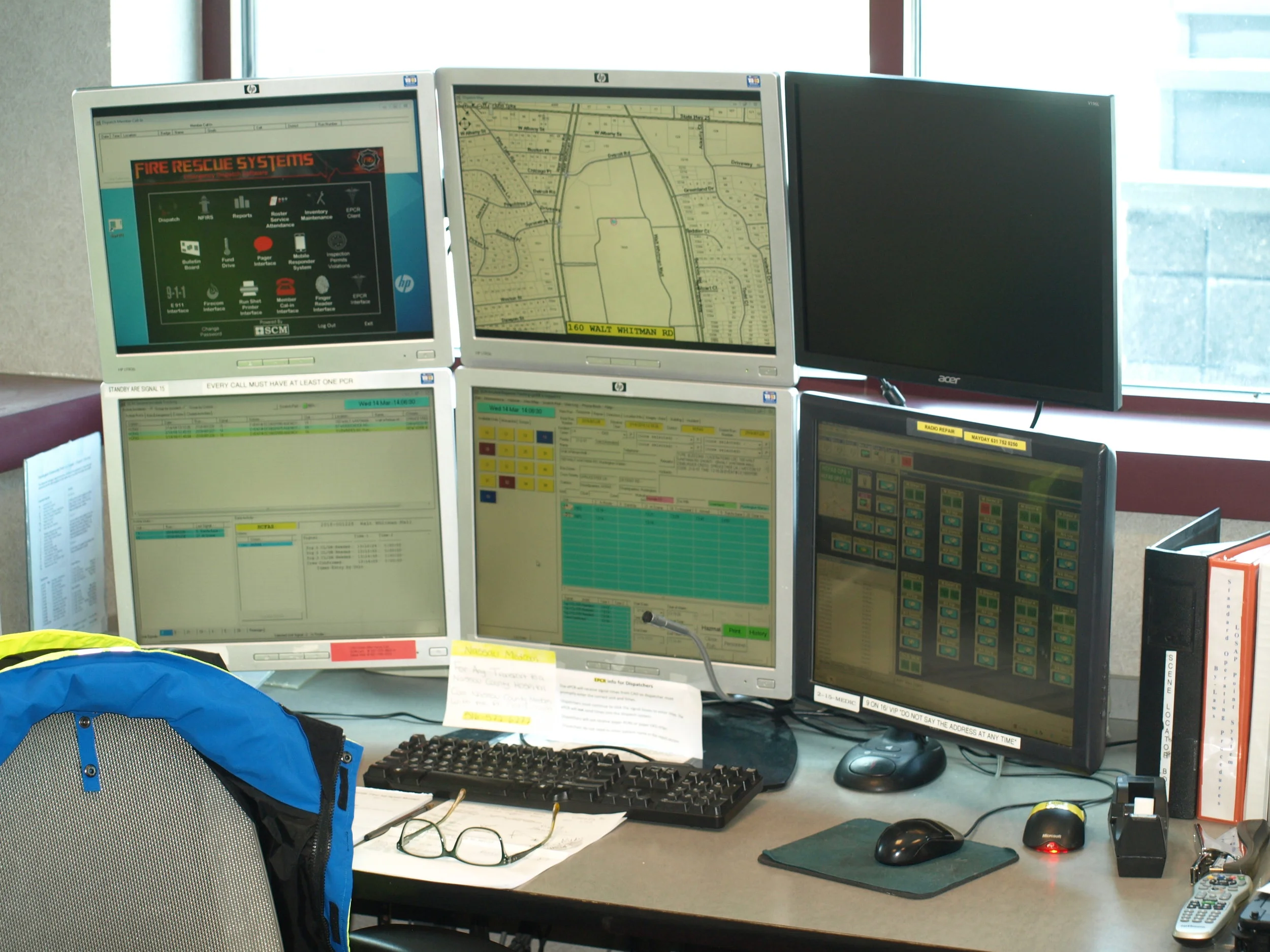   A state of the art dispatch system allows HCFAS members to respond to an average of over 16 calls a day.   Long Islander News photos/Connor Beach &nbsp;  