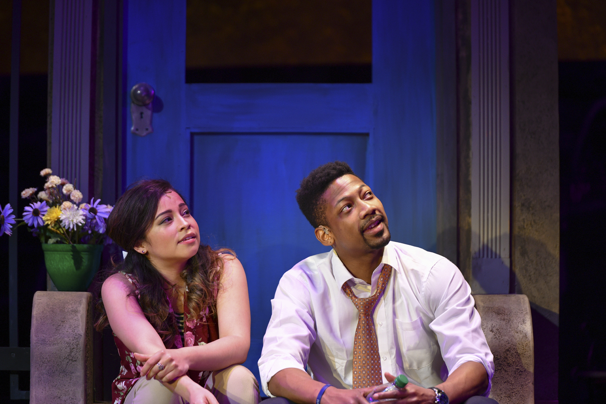   Cherry Torres (Nina) and Josh Marin (Benny) offer a love story that audiences can connect with, portraying or childhood friends who develop romantic feels for one another in their adult life.   Photos by Michael DeCristofaro  