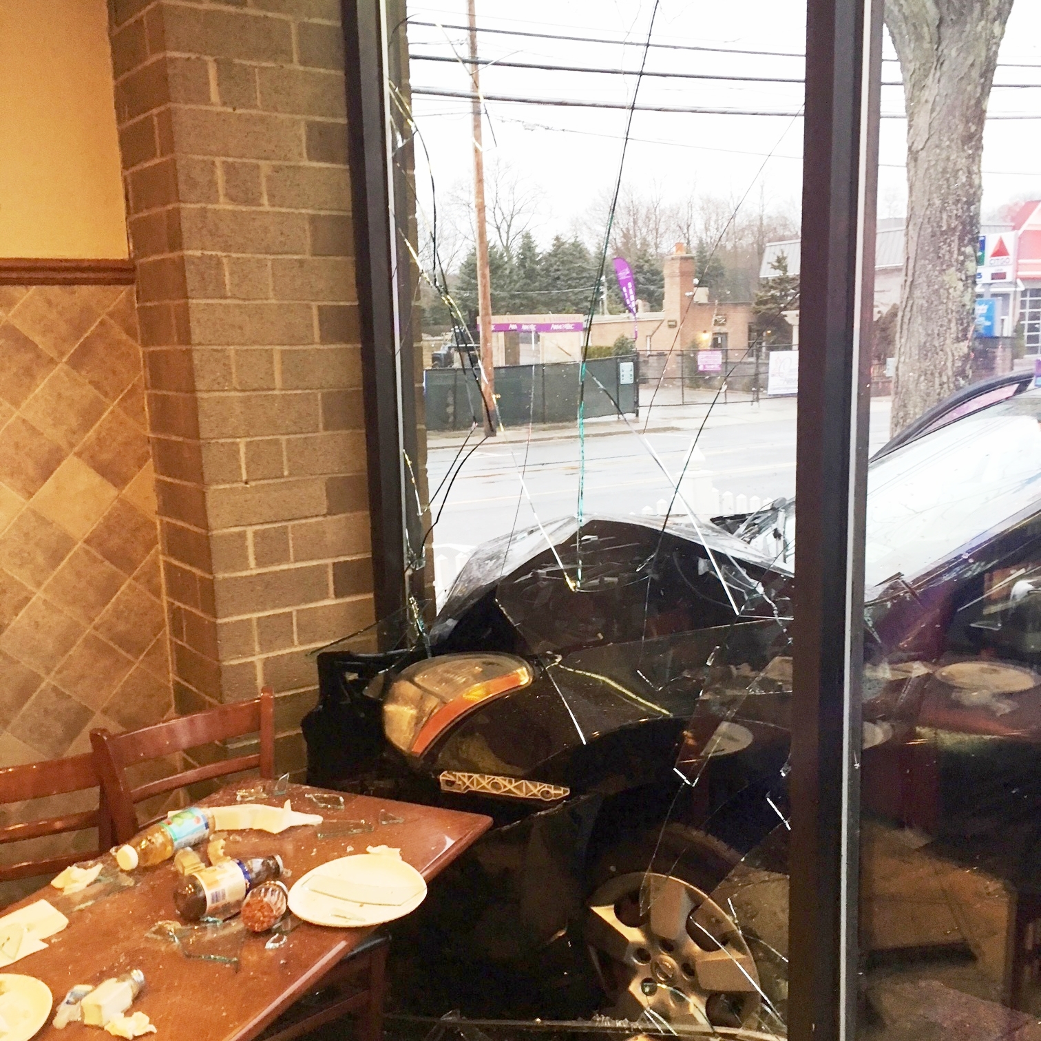 FD: Car Plows Into Melville Pizzeria, Injures One