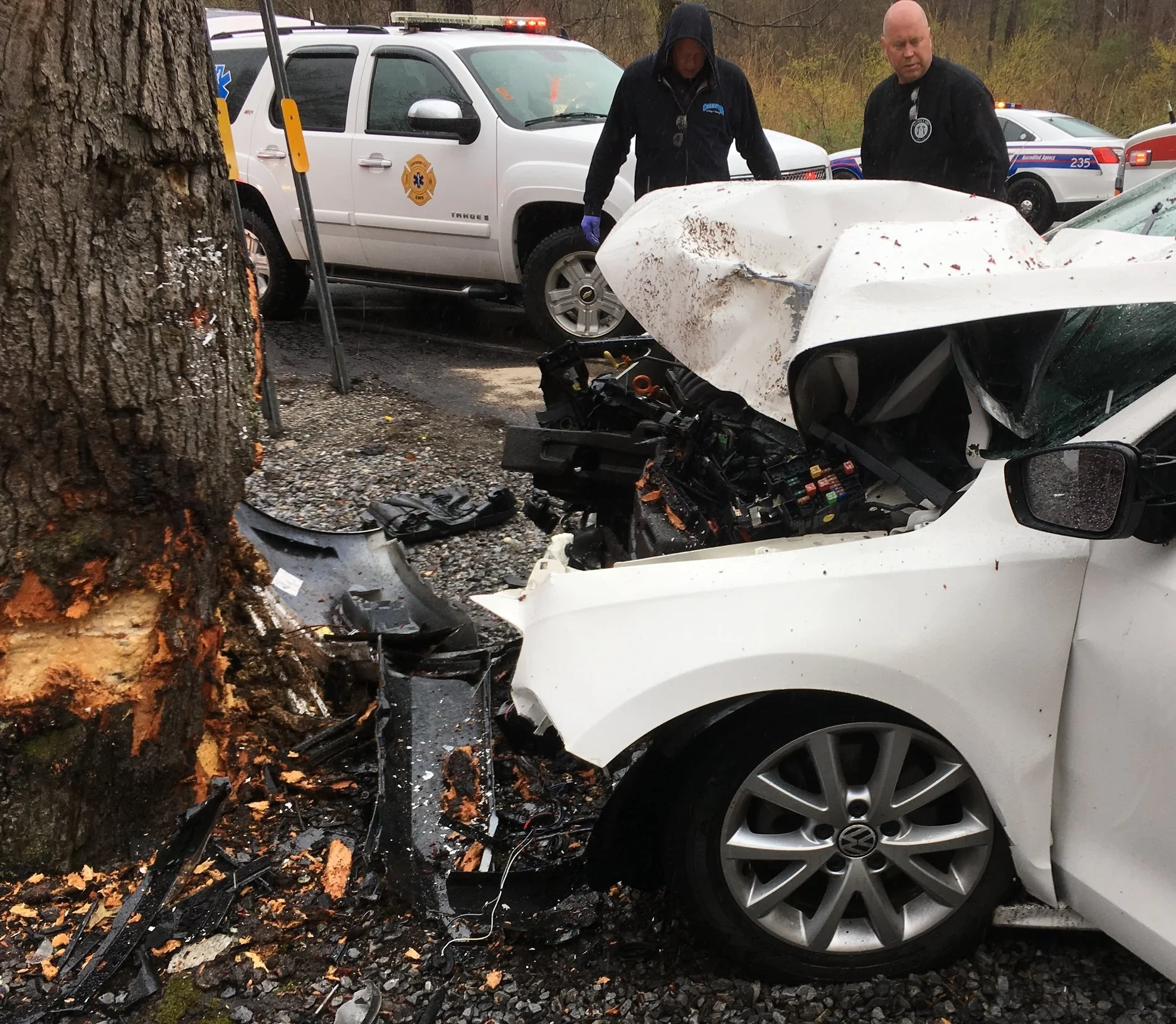 Centerport Man Dies After Car Leaves Road, Hits Tree