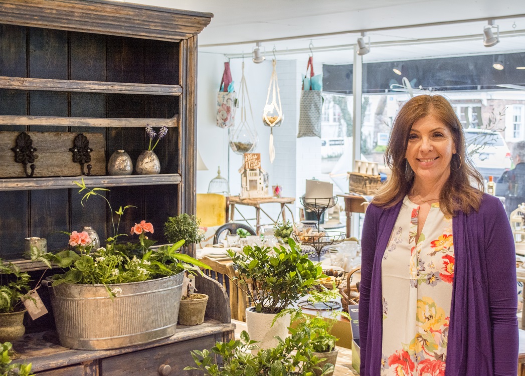   Donna Moschella, above, opened Nest on Main at 135 Main St. in Northport six months ago.   (Long Islander News photos/Connor Beach)  