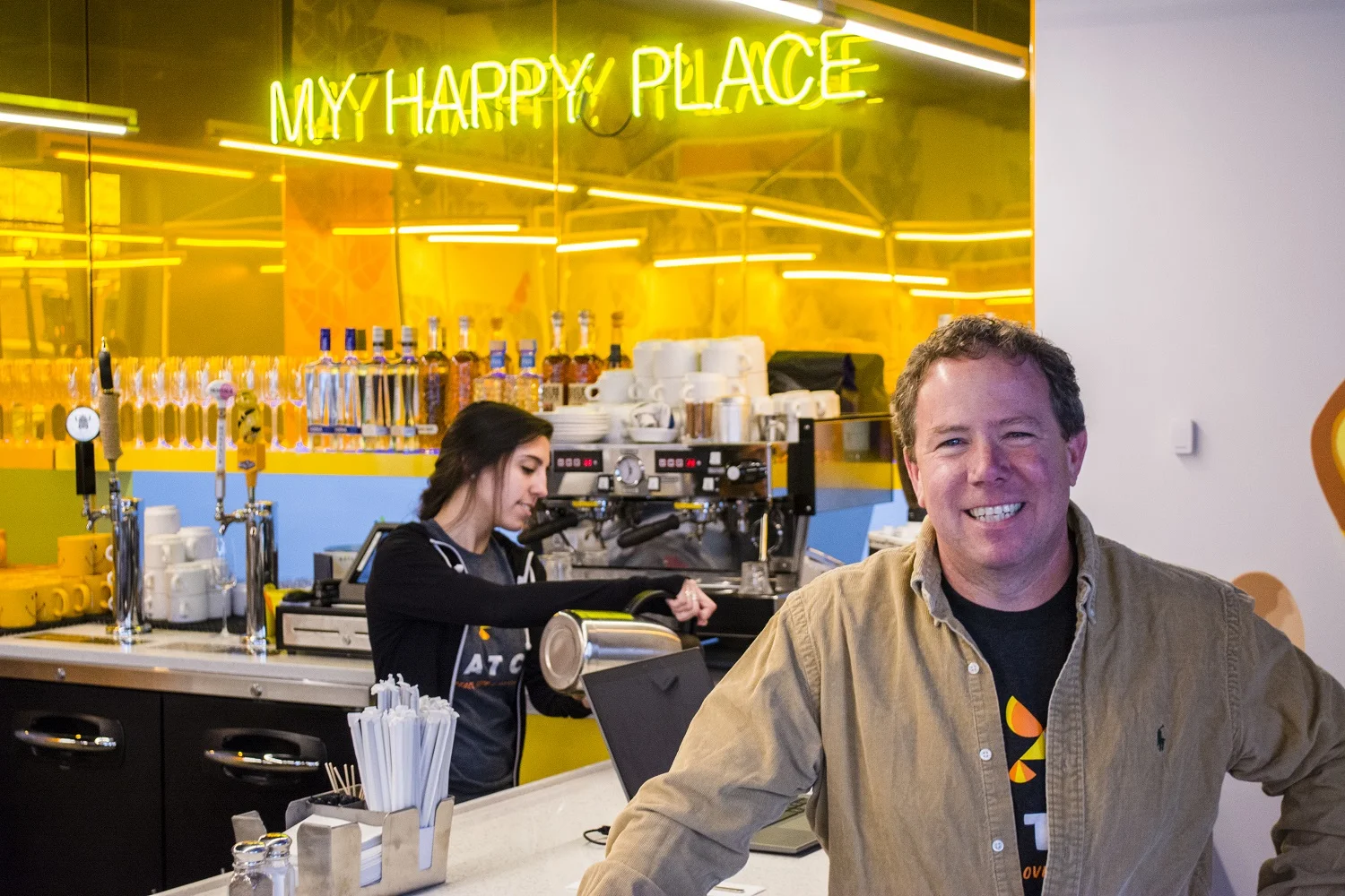   Mark Lessing, executive vice-president of the Lessing’s restaurant group, is pictured at the group’s newest eatery, Hatch, at 286 Main St., Huntington.   (Long Islander News photos/Connor Beach)  
