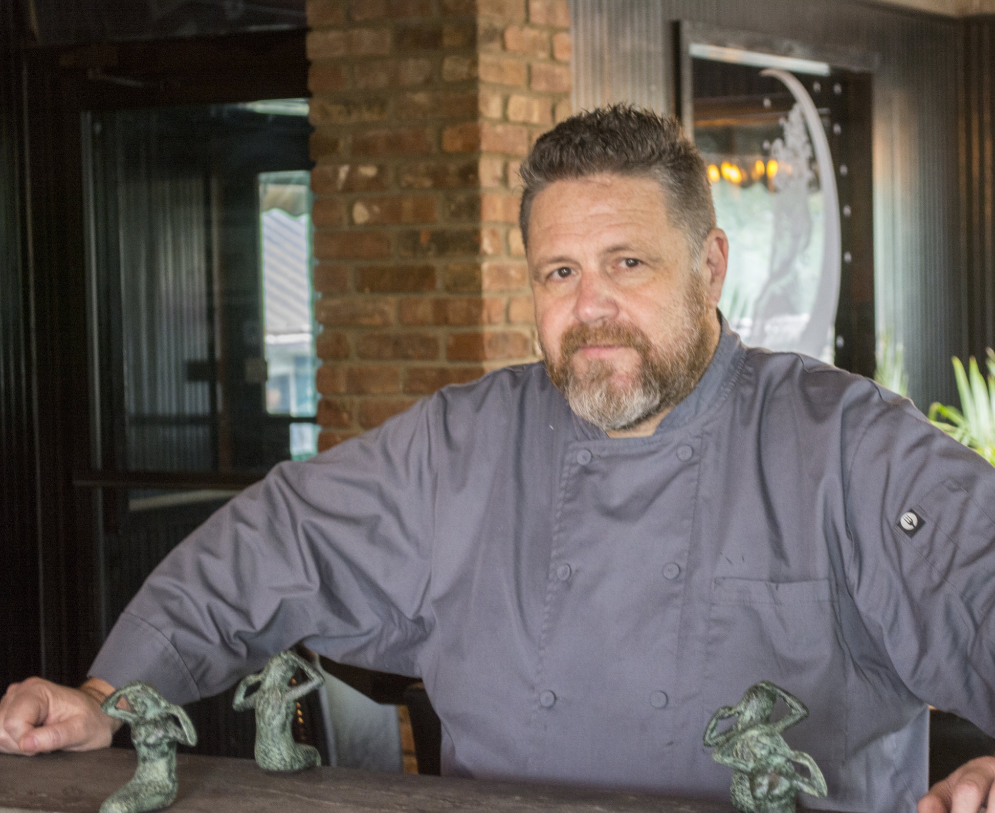   Chef Michael Meehan is hoping to fill a void in Huntington’s bustling restaurant scene with his new seafood inspired menu at Finley’s Seafood.   (Long Islander News photos/Connor Beach)  