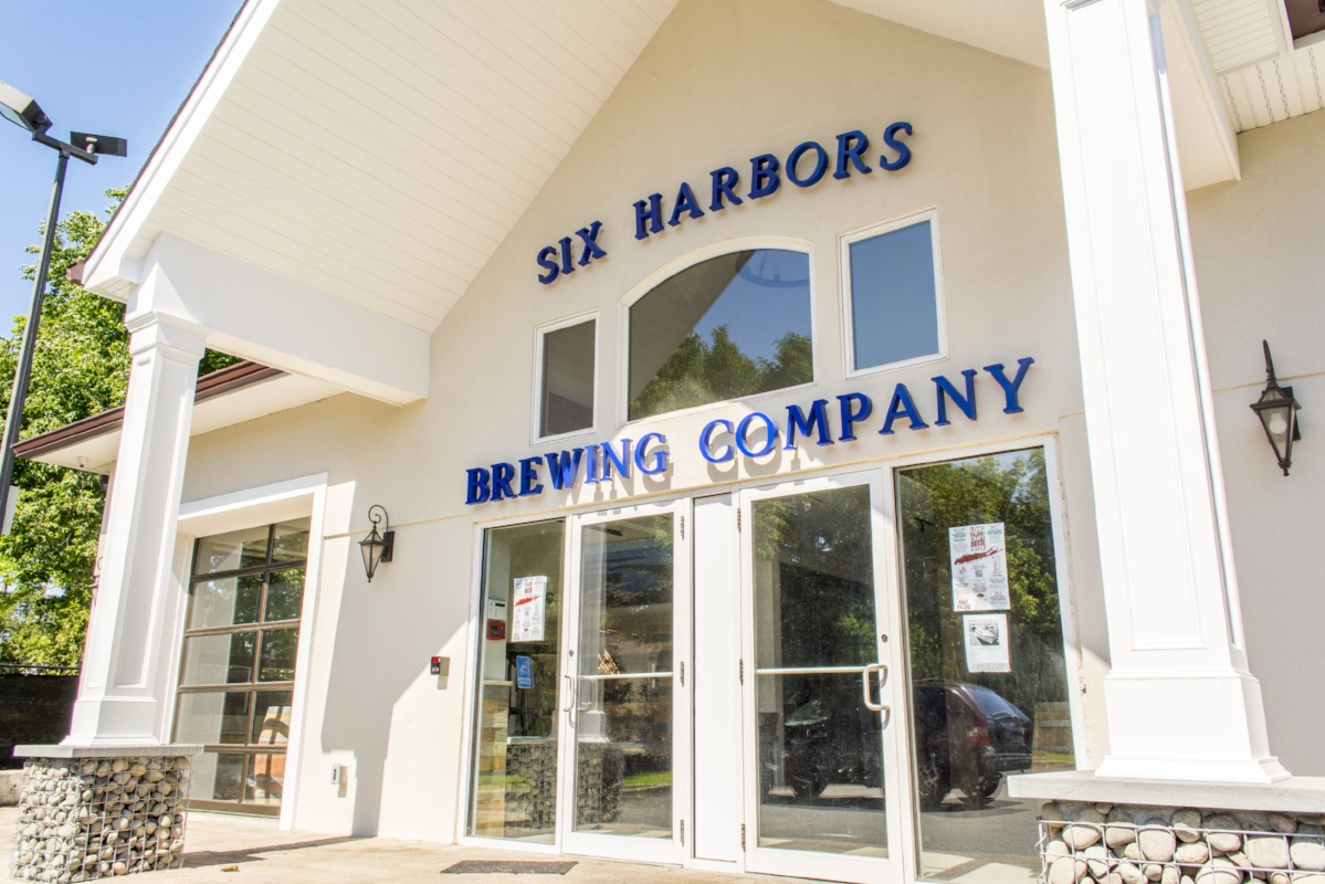   Six Harbors’ building spans 2,533-square-feet of the 13,387-square-foot parcel at 243 New York Ave. in Huntington village, next to Burger King.  