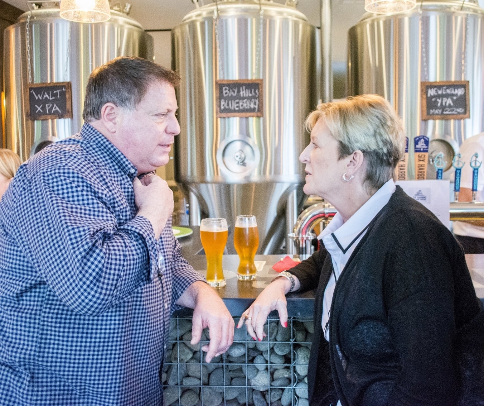   The tasting room was buzzing last week as the chamber of commerce hosted a ribbon cutting ceremony for the village’s newest business.  