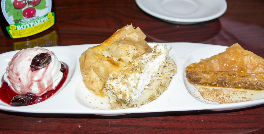   Our Foodies tried several traditional Greek desserts, including Galactobourico ($5.25), Baklava ($5.25) and Greek Yogurt.  