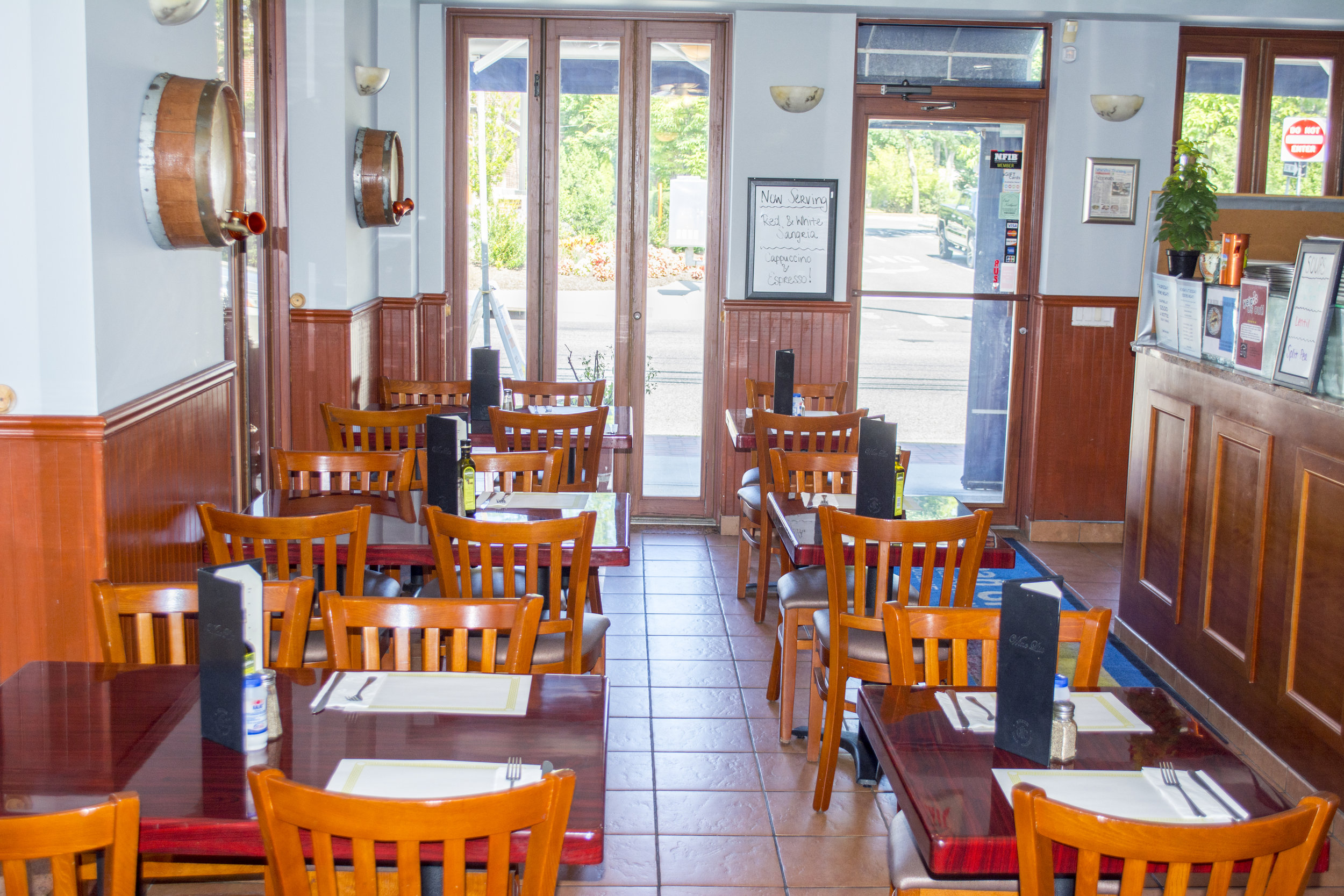   The Aegean Grill on Larkfield Road in East Northport offers take-out and delivery options, as well as an inviting sit down dining area.    