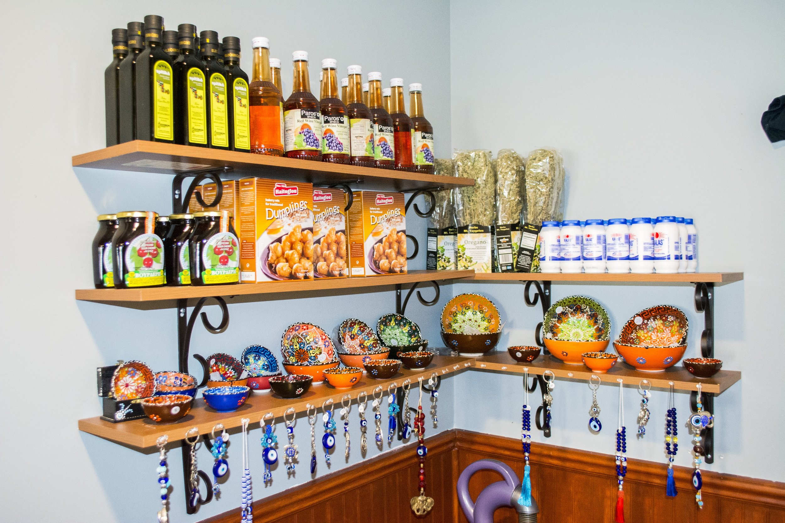   Owner Alex Stathatos imports traditional Greek ingredients to add a level of authenticity to the menu at Aegean Grill.    