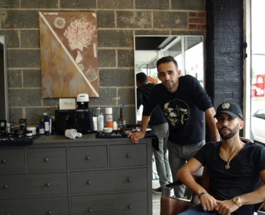 Brothers Adir and Ben Aharon are bringing a high-end barbershop to their established salon in Huntington village. Long Islander News photo/Sophia Ricco