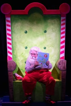 Gordon Gray (Santa) in the Engeman Theater production of “Elf: The Musical.” Photo by Michael DeCristofaro