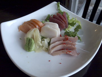  Sashimi Regular, offering a selection of fresh fish ($20)     