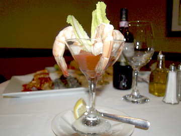  Jumbo Shrimp Cocktail with BiVio’s housemade cocktail sauce. 