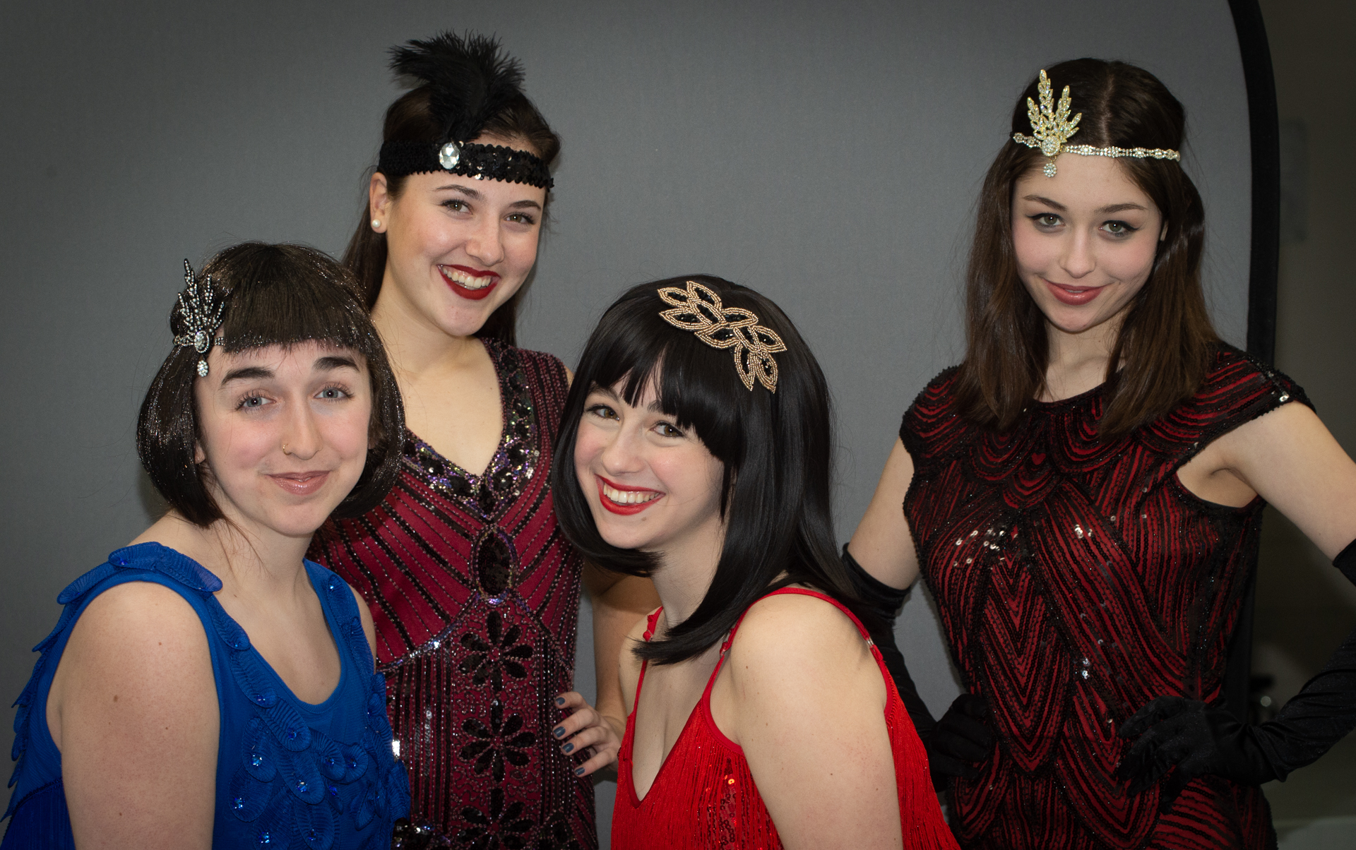  Millie and her flapper girls are ready to do the Charleston in the Huntington High School production of “Thoroughly Modern Millie.” 