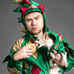 John van der Put, better known as Piff the Magic Dragon, will be joined on stage at The Paramount on April 20 by his rescue Chihuahua Mr. Piffles.