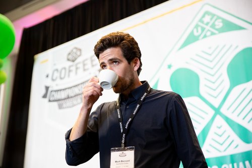 Mark Boccard roasted his way to a third place trophy atteh U.S. Coffee Championships.