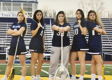 Senior captains Chloe Hoschel, Sophia Craco, Claire Morris, Olivia Carner and Isabella Hubbard have led the team to a 13-1 record so far. Photo courtesy Carol Rose