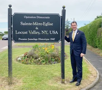 Sainte-Mere-Eglise’s relationship with Locust Valley.sparked the “sister city” movement.