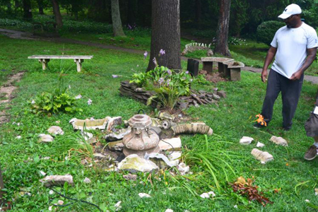 Workers found a water fountain memorial to Little Shelter’s former vice president Ruth Weiss shattered from the lightning strike, and damage to an electrical control panel that will cost an estimated $20,000 to repair.