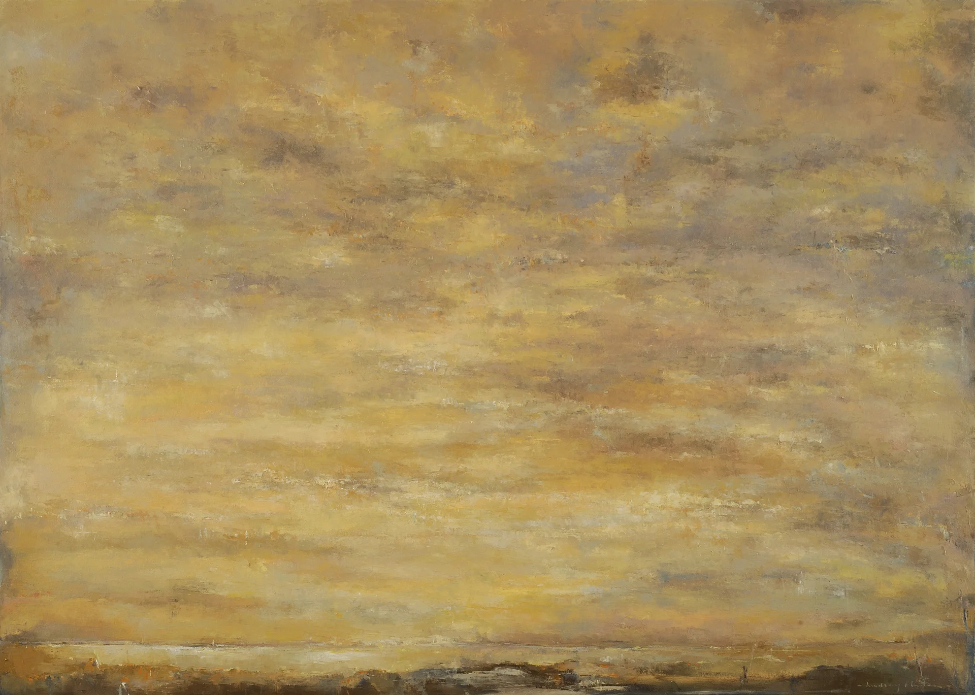 MEDITATIVE LIGHT 50X36 OIL/CANVAS