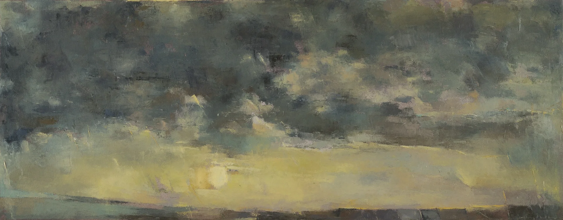 DEEP HAZE FORMS 38X15 OIL/CANVAS