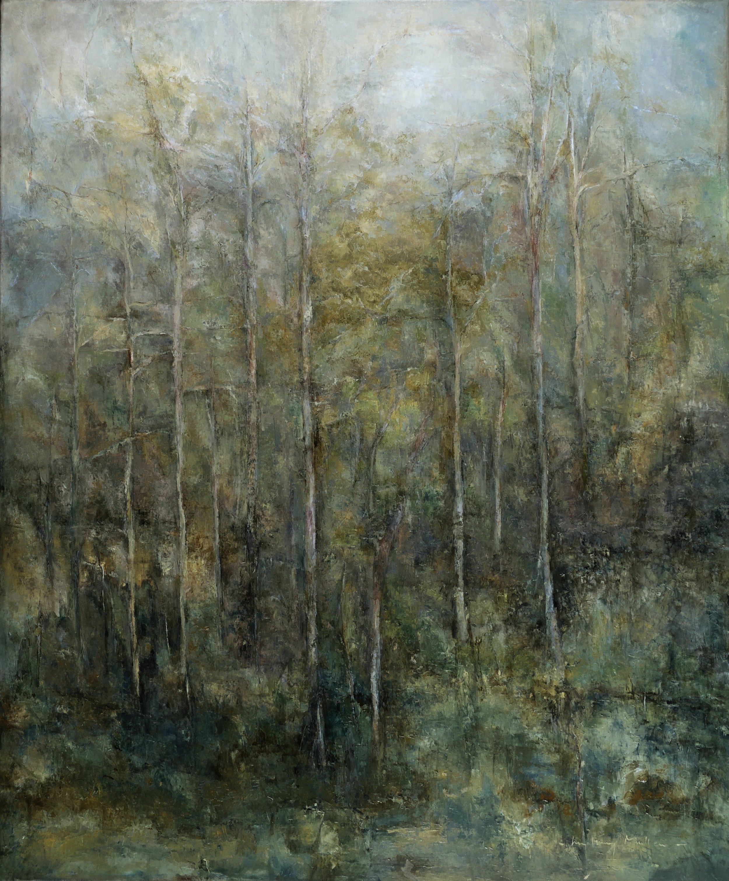 night collaspes  39x47  oil