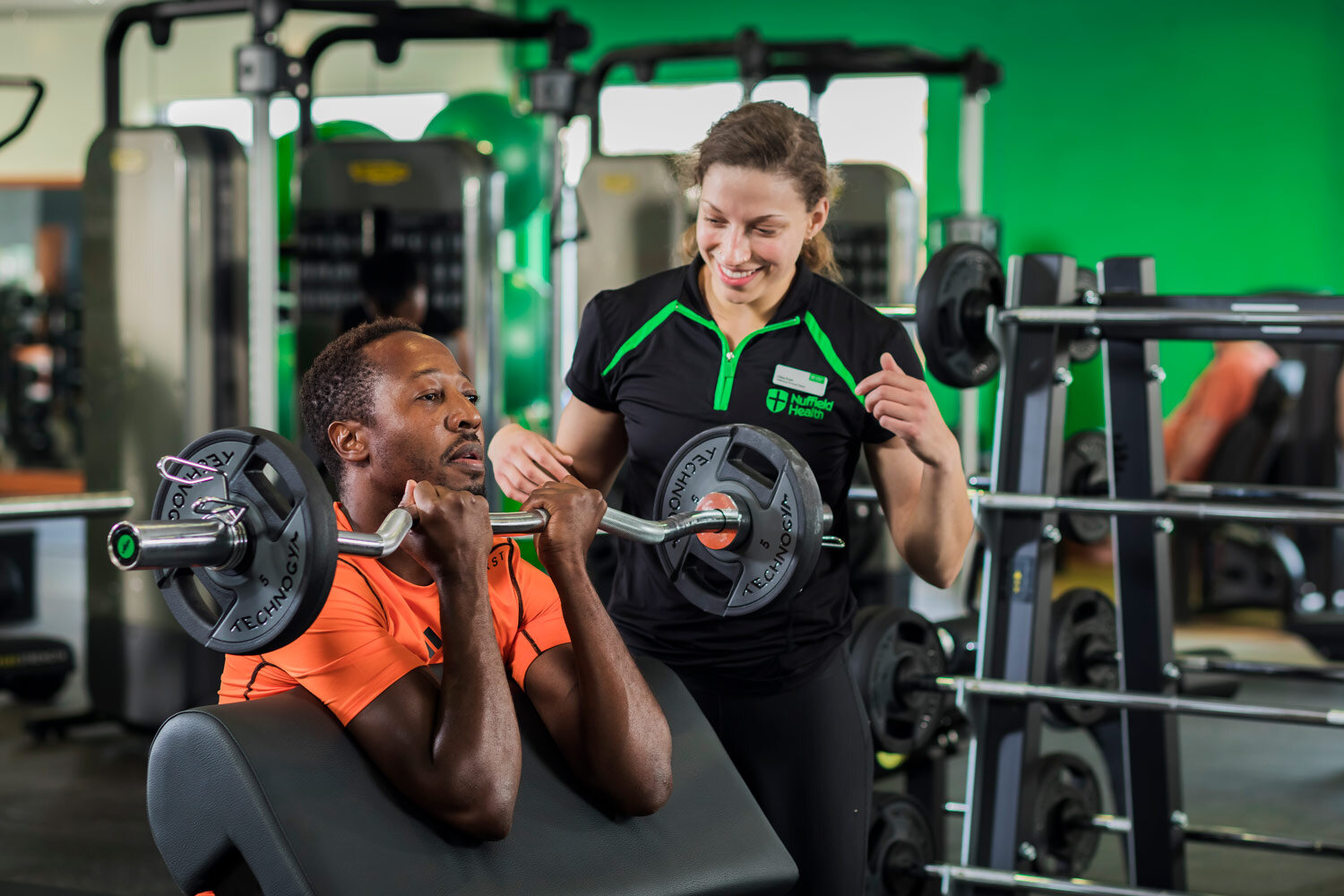 PT-training-bicep-curl-at-nuffield-health