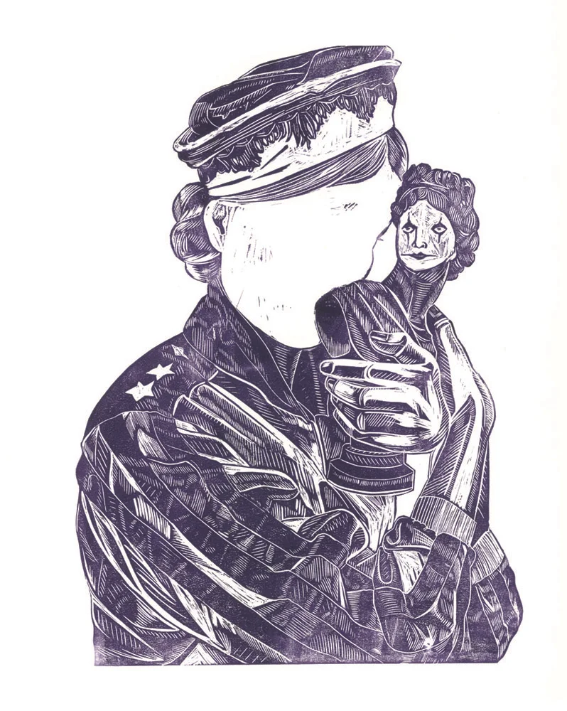 Girl/ Crow/ Statue (Copy)