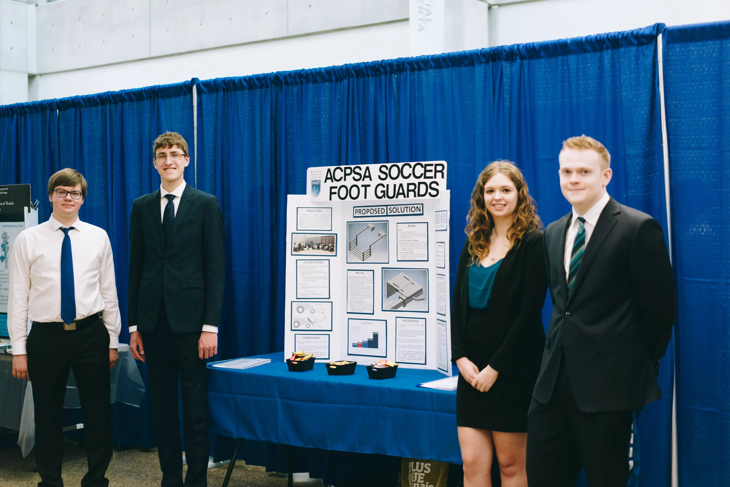 NAIT Mechanical Engineering Technology Students Design New Power Soccer Footguards For Their Capstone Project!
