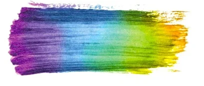 water color rainbow brush stroke