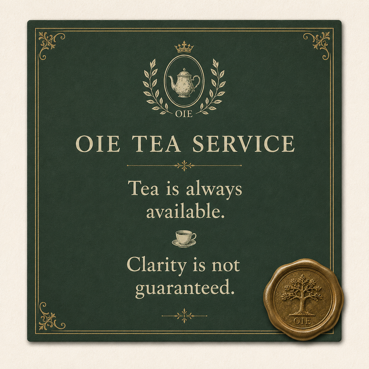 OIE Tea Service