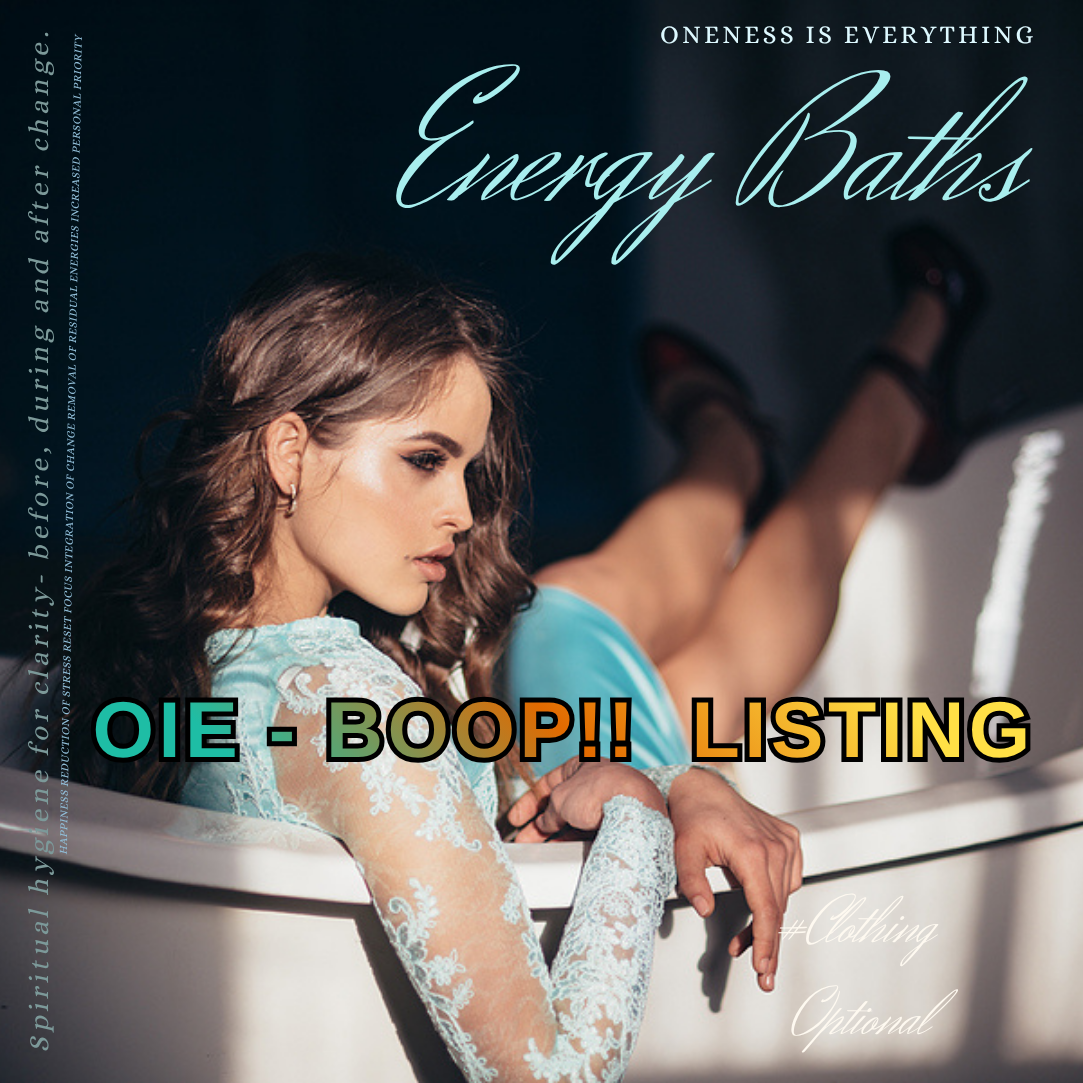 "Gold Reiki & Chakra Clearing" Energy Bath  OIE-BOOP!!