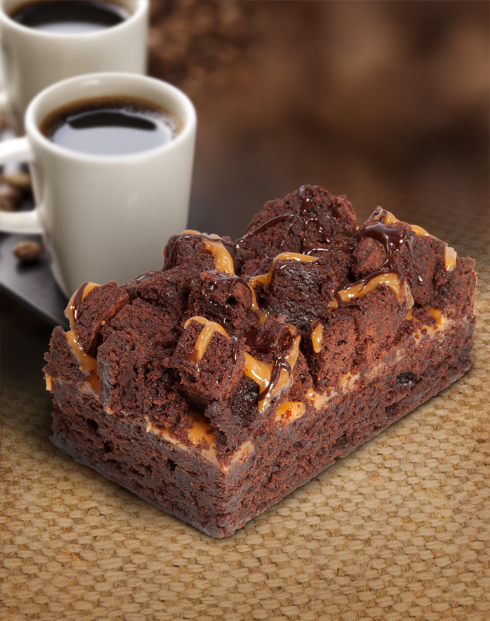 Chocolate Caramel Brownie Sheet Cake