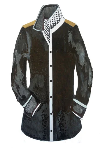 Mixed Media Button Up