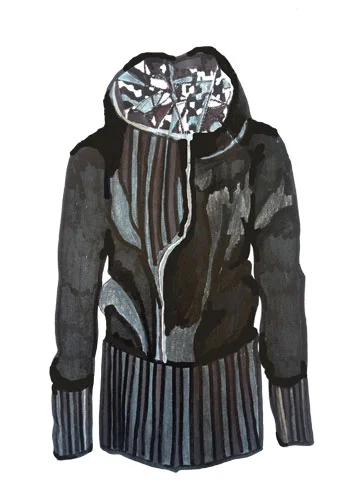 Mixed Media Convertible Jacket