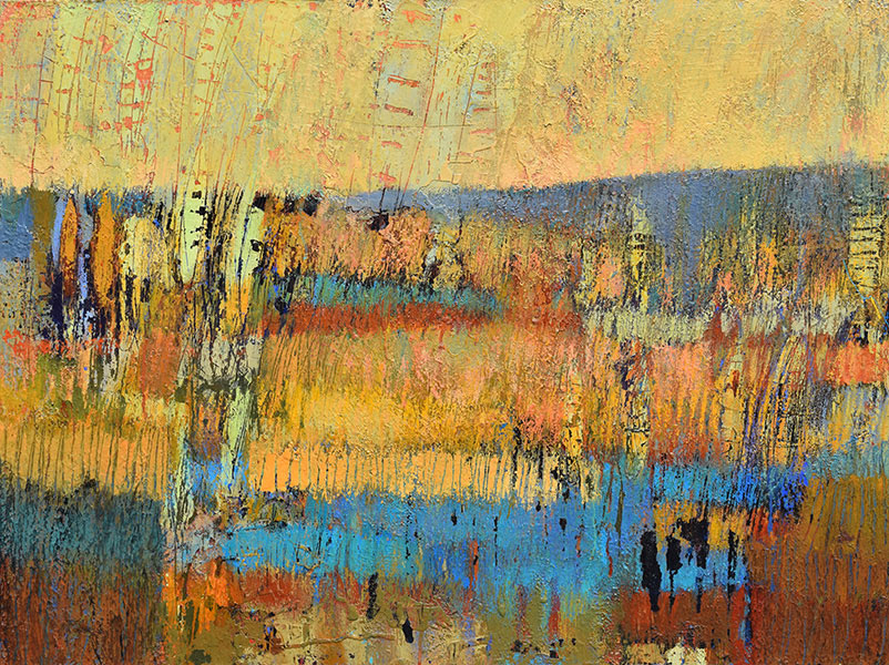 Reflections 2. Mixed Media on Canvas. 30x40