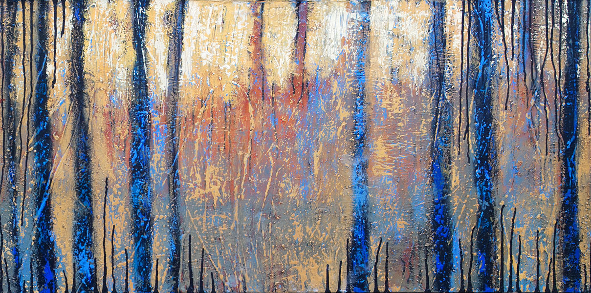 That Forest 7. Acrylic on Canvas. 24x48