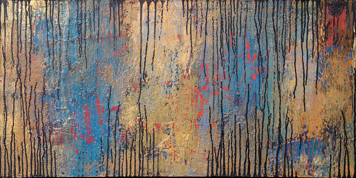 That Forest 11. Mixed Media on Canvas. 24x48