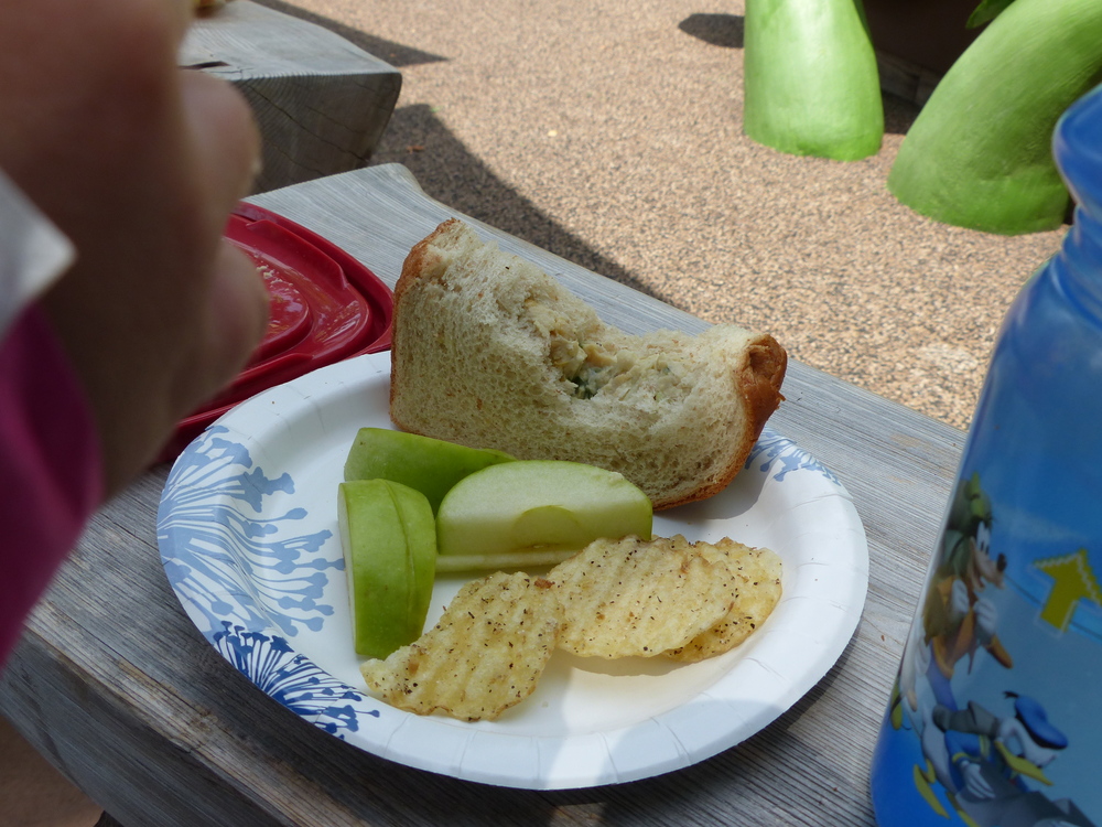 Picnic lunch with friends at the Arboretum. Make sure you pack an extra sandwich, because every time I've brought them to a playdate, a mom has selflessly packed her kid's lunch but not her own. I intentionally throw in an extra on playdates to share now.