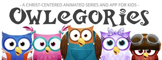 The Nourished Mama's review of Owlegories, a new Christ-centered animated series and app for kids.