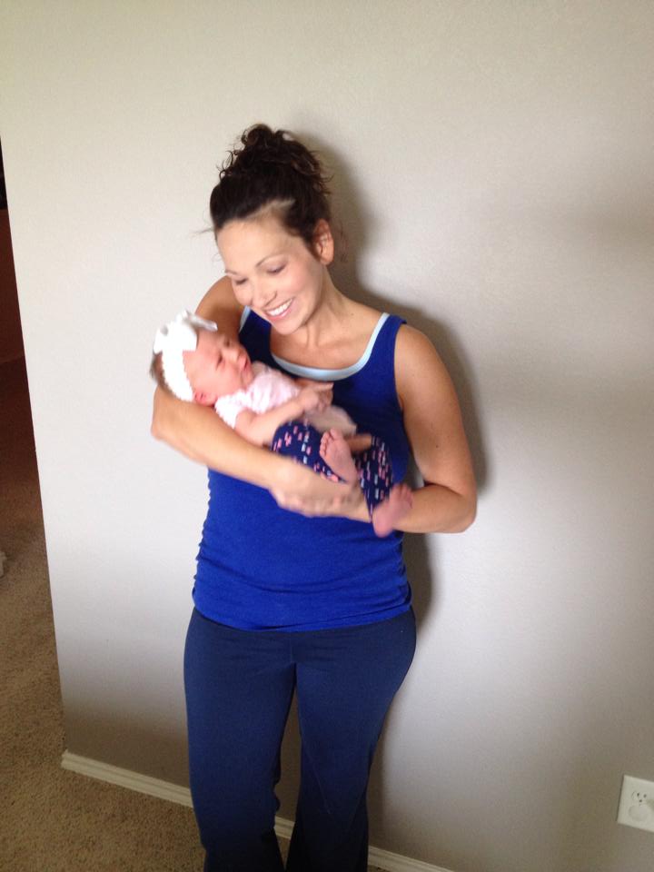 Having a little impromptu photo shoot with my girl, because...well because I put on make up postpartum and that should be celebrated with pictures. {Nine days old}