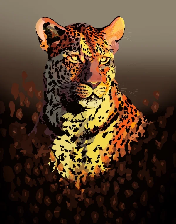 Sunset Leopard