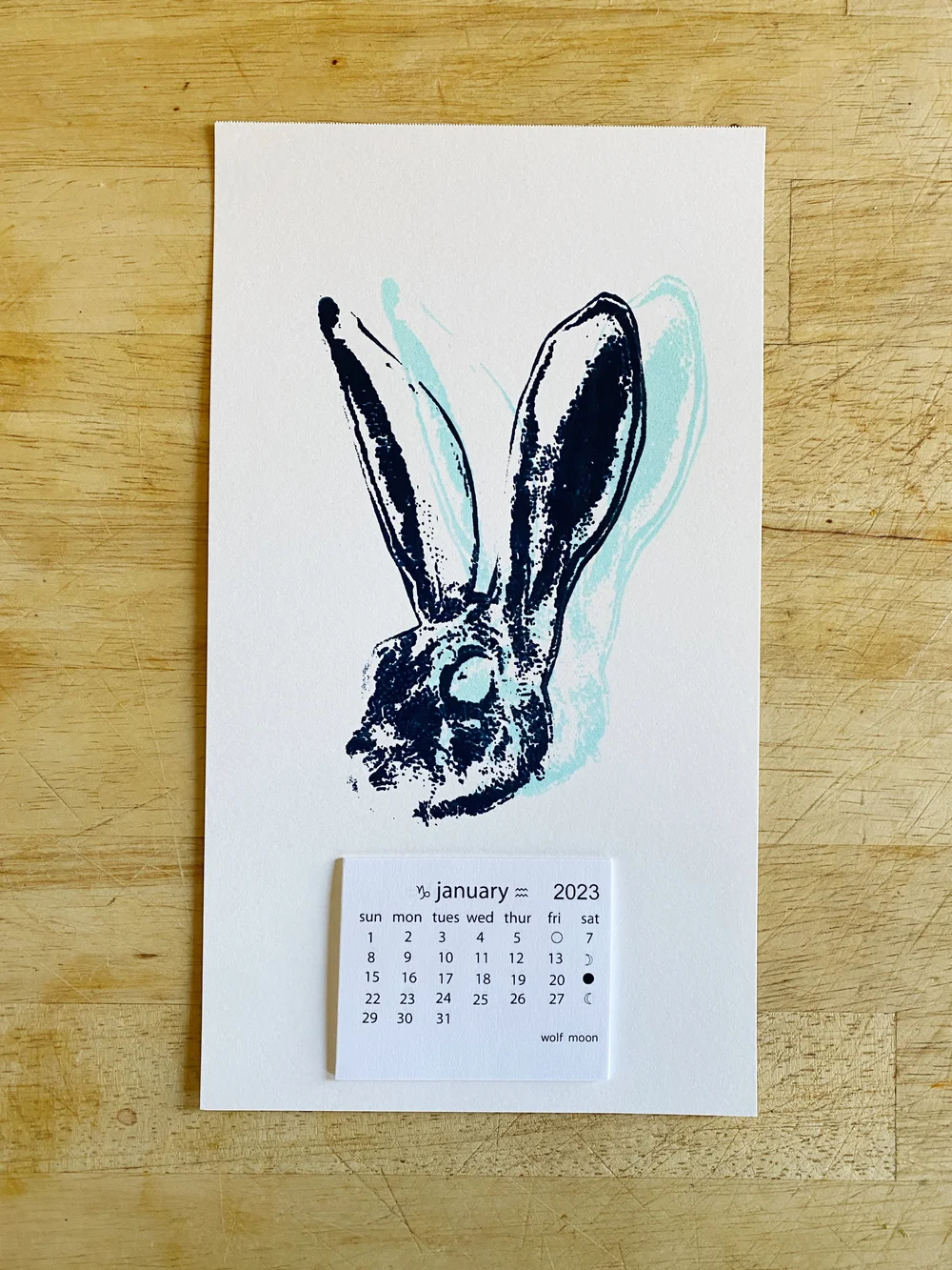 HFS Art tear away calendars for 2023 - Jack Rabbit — loving anvil jewelry