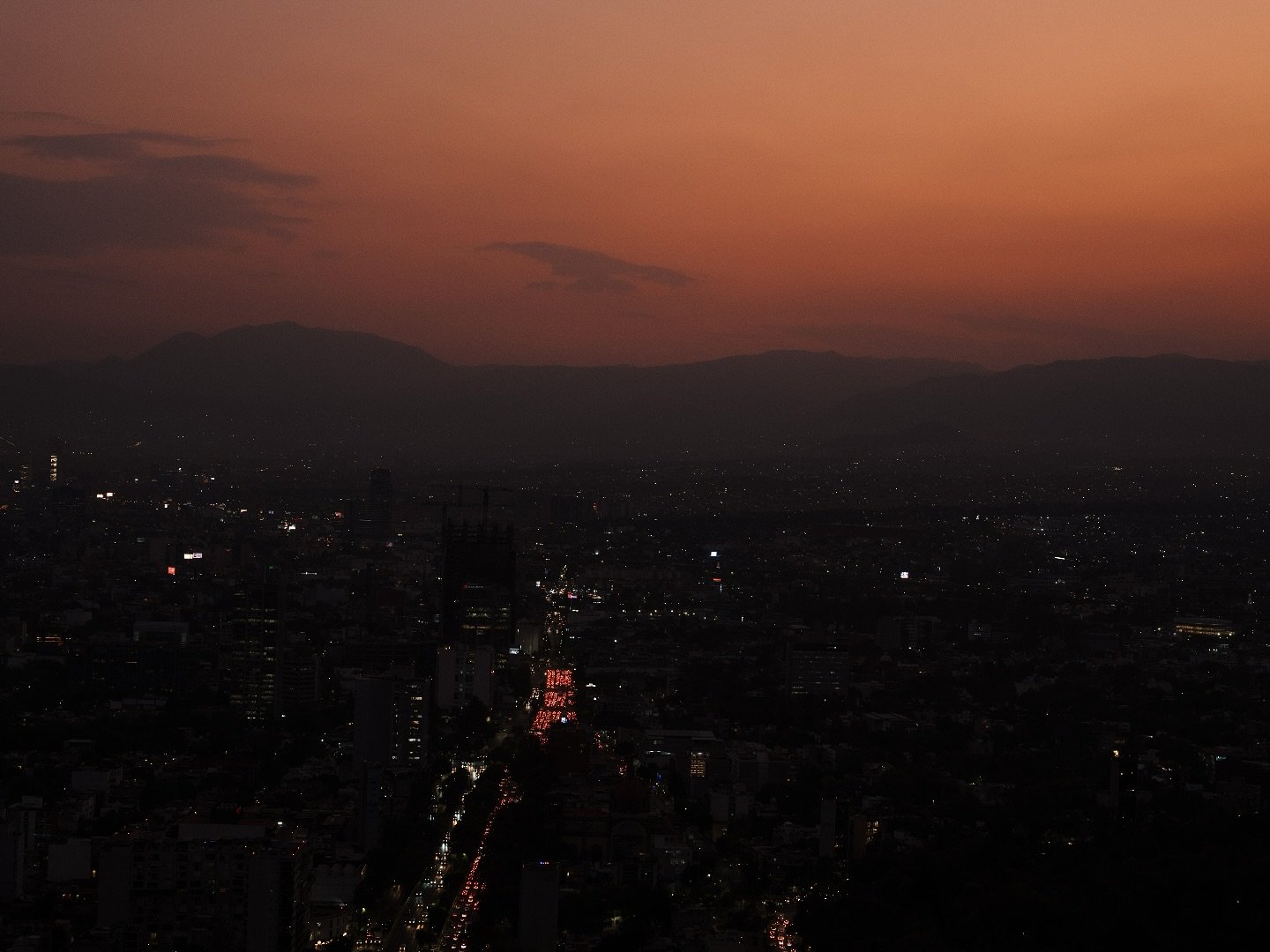 The sunset over Mexico City from the @ritzcarltonmexicocity - unforgettable! @belleevents