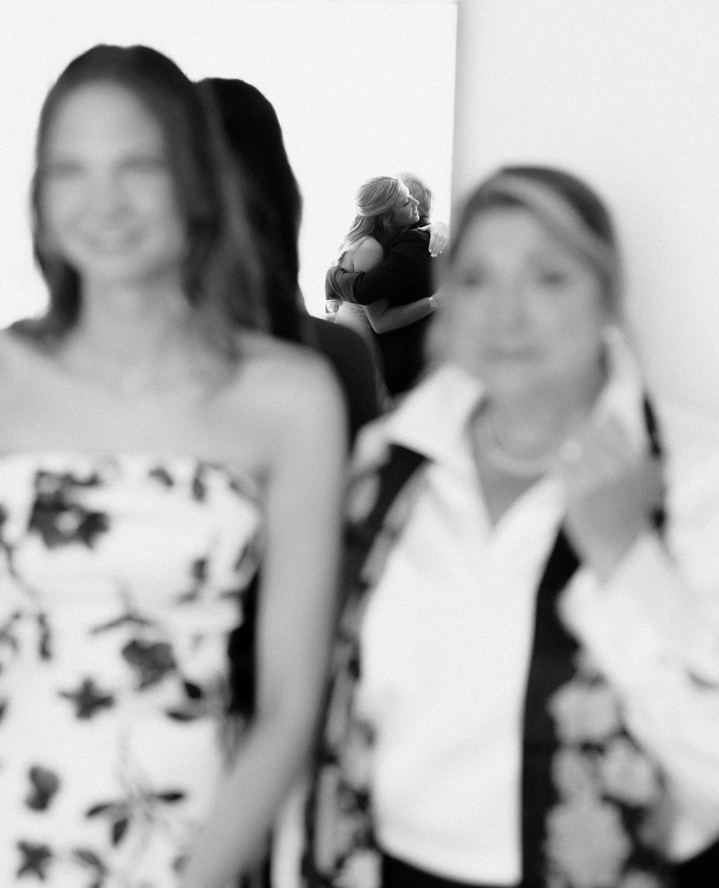 A favorite frame from Ella's first look with her dad. Mom and sister looking on and feeling all the emotions. This reflection through a mirror caught my eye at the most unexpected moment, as I was backing up for a better angle. Moments can be artfull