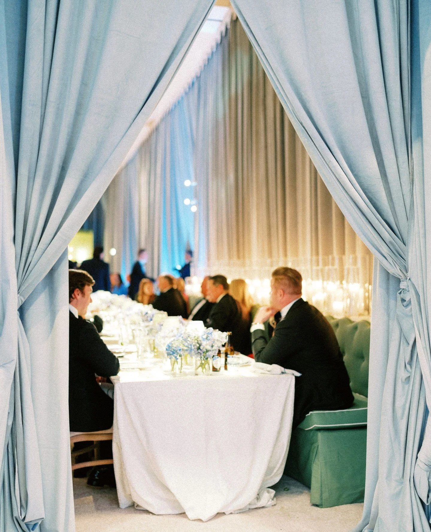 Connection amidst candlelight.